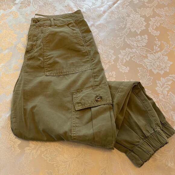 Zara Cargo Pants Green Size US 2 - Picture 1 of 8